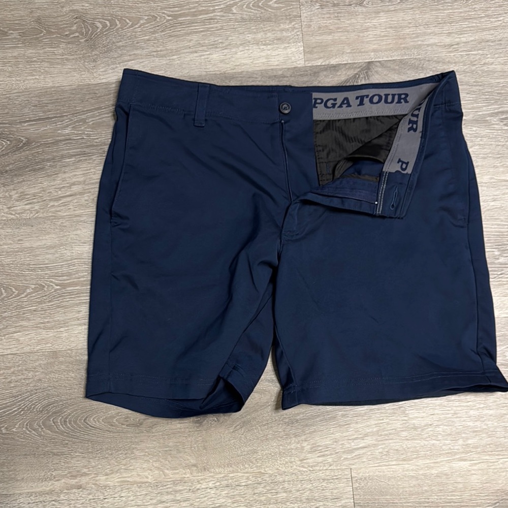 PGA Tour Navy Blue Golf Shorts